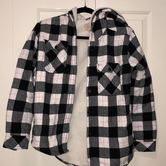Flannel fuzzy jacket Clearance